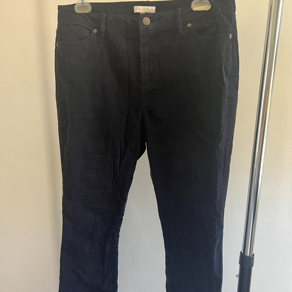 Ann Mashburn corduroy pants, Navy blue, size 29
